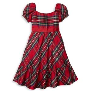 Janie and Jack Little Girl's & Girl's Puff Sleeve Plaid Tulle Dress NWOT Size 2T